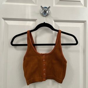 Aerie ribbed bra top